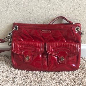 Red coach purse